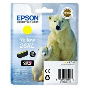 Original Epson T2634 (26XL) Amarillo Cartucho de Tinta - C13T26344012