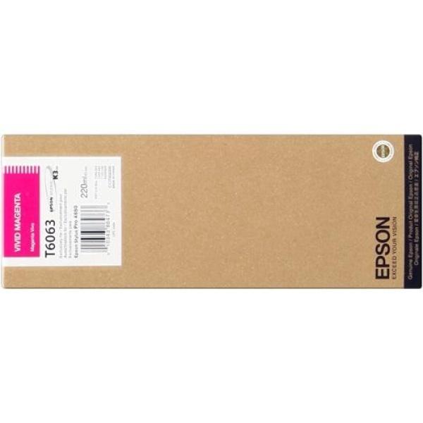 Original Epson T6063 Magenta Vivido Cartucho de Tinta - C13T606300