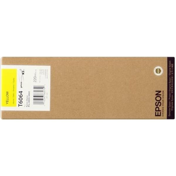 Original Epson T6064 Amarillo Cartucho de Tinta - C13T606400