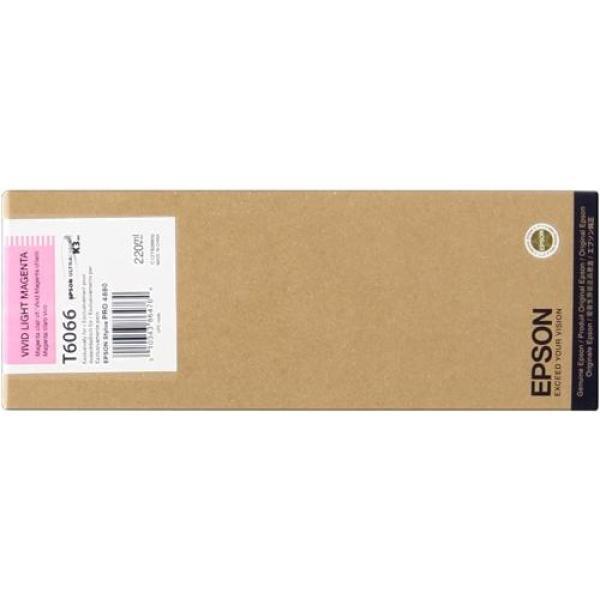 Original Epson T6066 Magenta Light Vivido Cartucho de Tinta - C13T606600