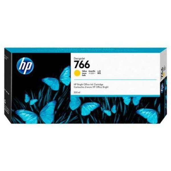 Original HP 766 Amarillo Cartucho de Tinta - P2V91A