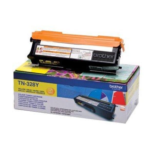 Original Brother TN328 Amarillo Cartucho de Toner  - TN328Y
