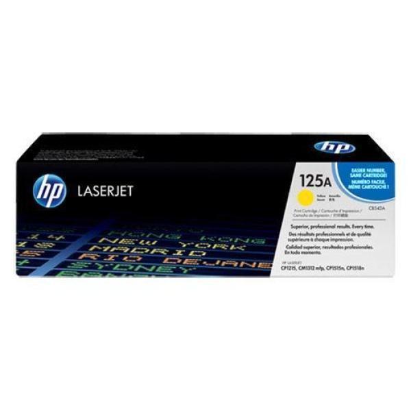 Original HP CB542A Amarillo Cartucho de Toner - 125A
