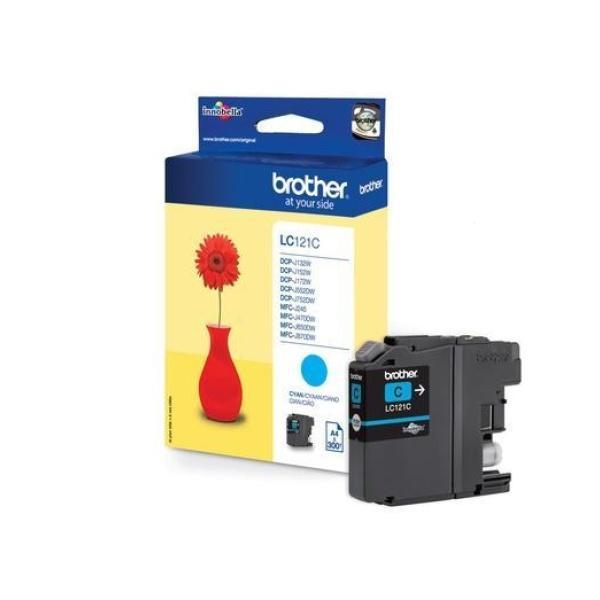 Original Brother LC121 Cyan Cartucho de Tinta - LC121CBP