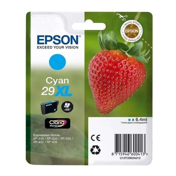 Original Epson T2992 (29XL) Cyan Cartucho de Tinta - C13T29924012