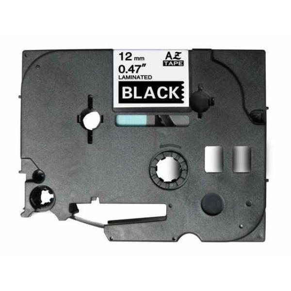 Compatible Brother TZe335 Cinta de Etiquetas - blanco sobre negro - 12mm x 8 metros