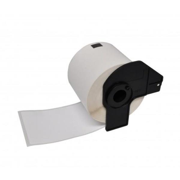 Compatible Brother DK22214 - Etiquetas  Ancho 12mm x 30,48 metros - negro sobre blanco