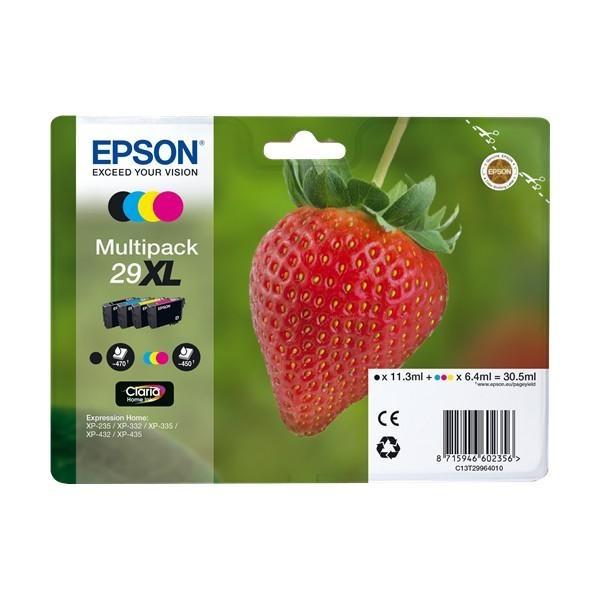Original Epson T2996 (29XL) Pack de 4 Cartuchos de Tinta Originales - C13T29964012