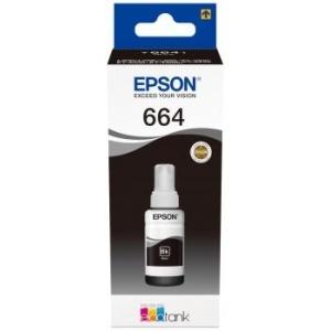 Original Epson T6641 Negro - Botella de Tinta C13T664140