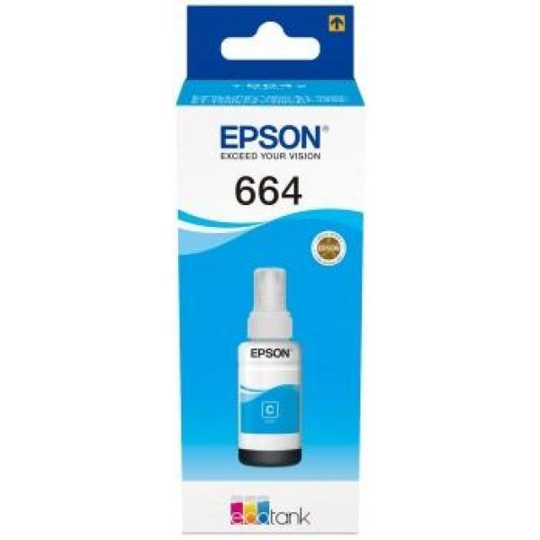 Original Epson T6642 Cyan - Botella de Tinta C13T664240
