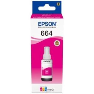 Original Epson T6643 Magenta - Botella de Tinta C13T664340