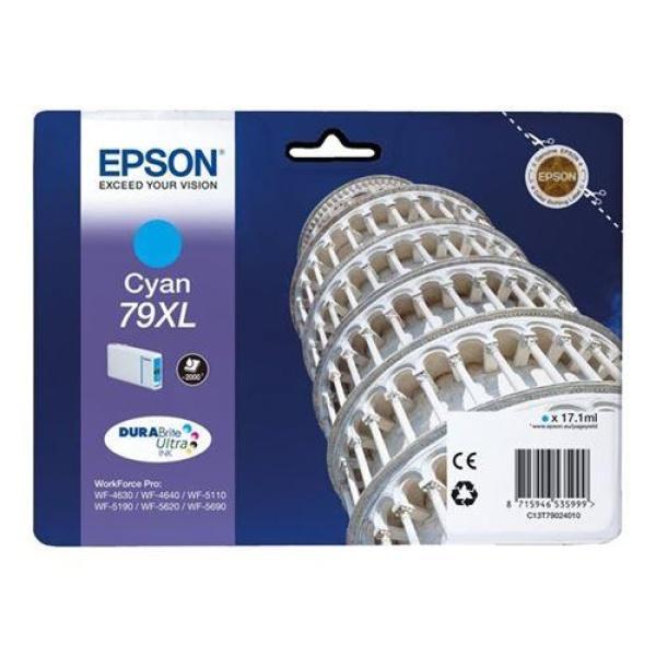 Original Epson T7902 (79XL) Cyan Cartucho de Tinta - C13T79024010