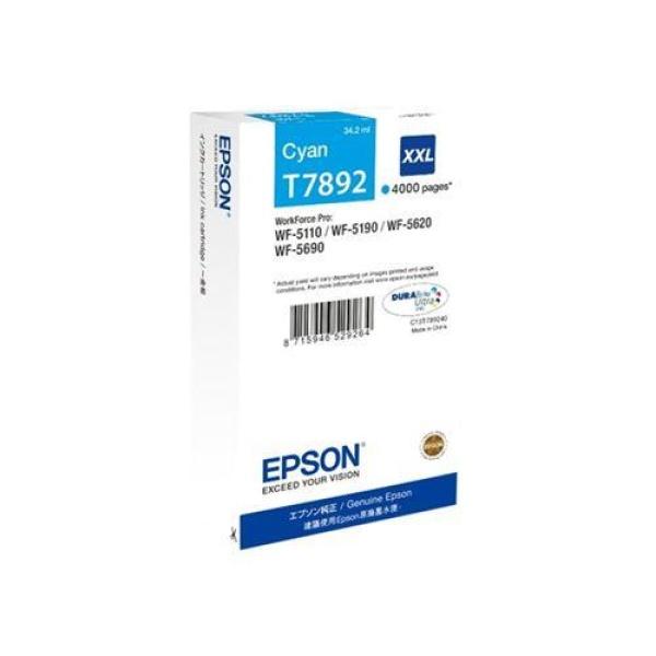 Original Epson T7892 Cyan Cartucho de Tinta - C13T789240