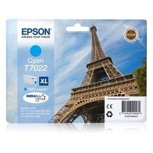 Original Epson T7022 Cyan Cartucho de Tinta - C13T70224010