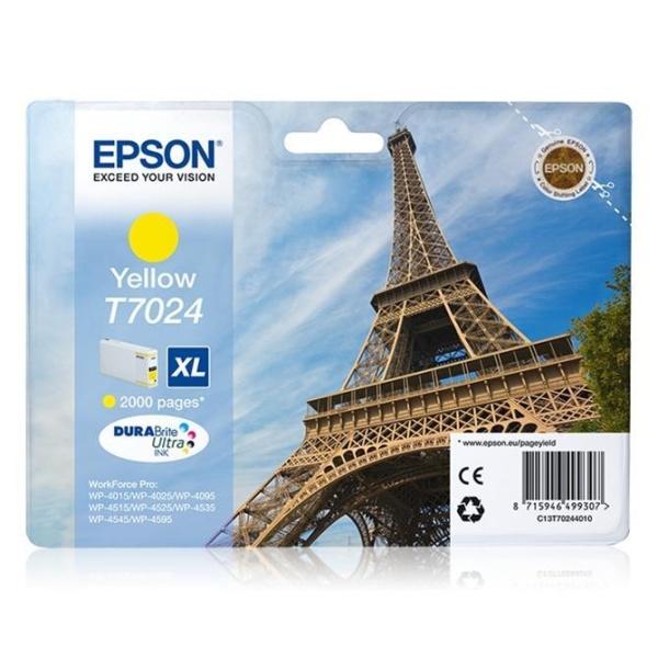 Original Epson T7024 Amarillo Cartucho de Tinta - C13T70244010