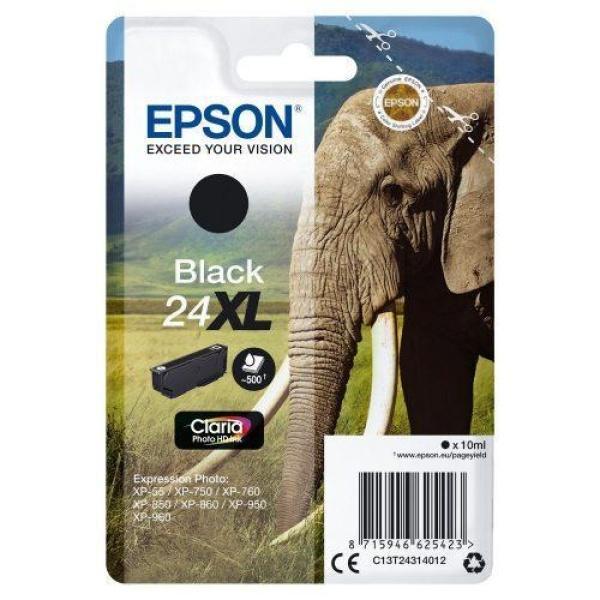 Original Epson T2431 (24XL) Negro Cartucho de Tinta - C13T24314012