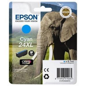Original Epson T2432 (24XL) Cyan Cartucho de Tinta - C13T24324012