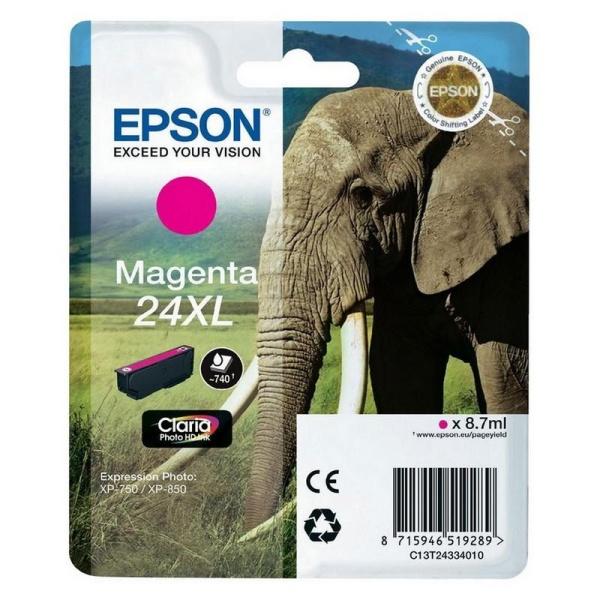 Original Epson T2433 (24XL) Magenta Cartucho de Tinta - C13T24334012