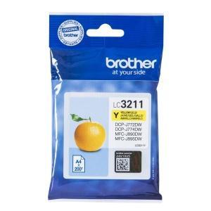 Original Brother LC3211 Amarillo Cartucho de Tinta - LC3211Y