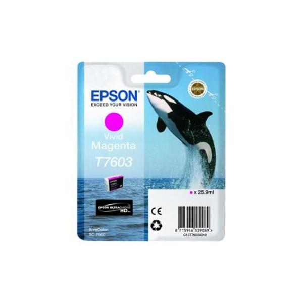 Original Epson T7603 Magenta Cartucho de Tinta - C13T76034010