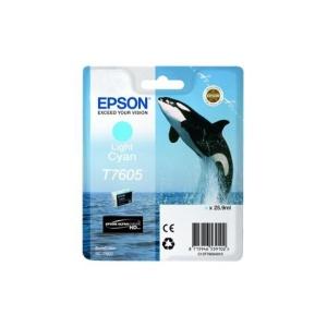 Original Epson T7605 Cyan Light Cartucho de Tinta - C13T76054010