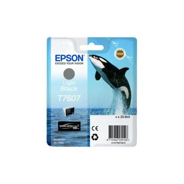 Original Epson T7607 Negro Light Cartucho de Tinta - C13T76074010