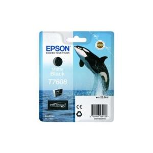 Original Epson T7608 Negro Mate Cartucho de Tinta - C13T76084010