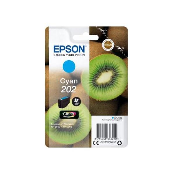 Original Epson 202 Cyan Cartucho de Tinta - C13T02F24010