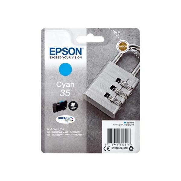 Original Epson T3582 (35) Cyan Cartucho de Tinta - C13T35824010