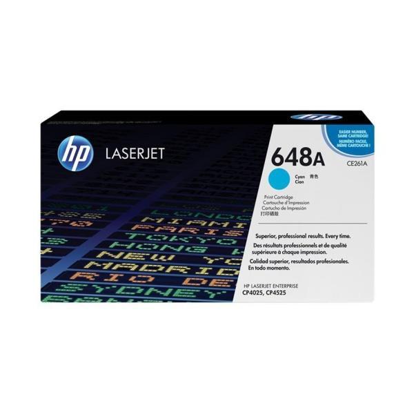 Original HP CE261A Cyan Cartucho de Toner - 648A
