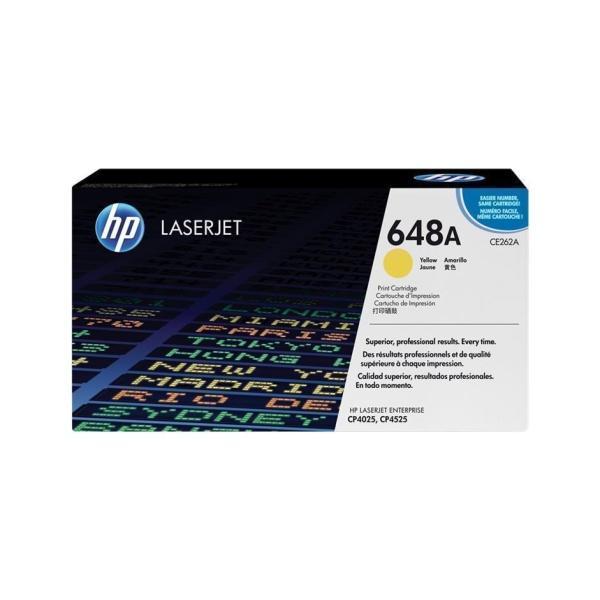 Original HP CE262A Amarillo Cartucho de Toner - 648A