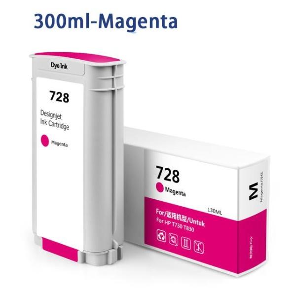 HP 728 Magenta Cartucho de Tinta Generico - Reemplaza F9J66A/F9J62A