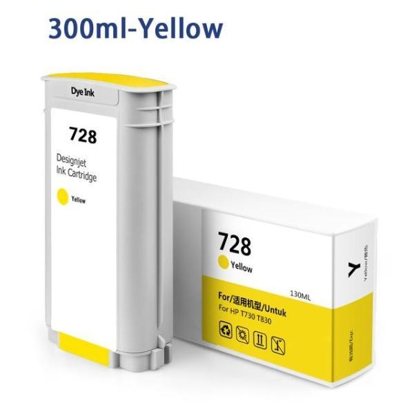 HP 728 Amarillo Cartucho de Tinta Generico - Reemplaza F9J65A/F9J61A