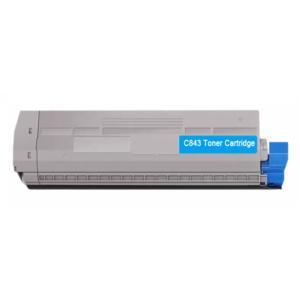Cartucho de tóner Cian compatible OKI C823