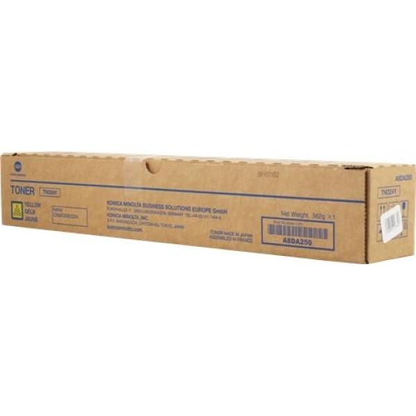 Original Konica Minolta TN324 Amarillo Cartucho de Toner - A8DA250 TN324Y