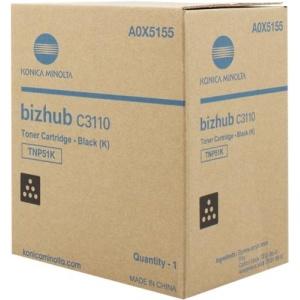 Original Konica Minolta Bizhub C3110 Negro Cartucho de Toner  - A0X5155 TNP51K