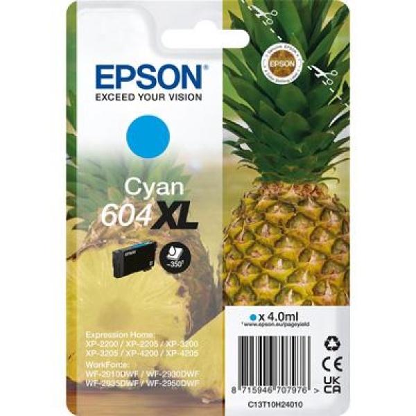 Cartucho de tinta Cian XL original Epson 604XL