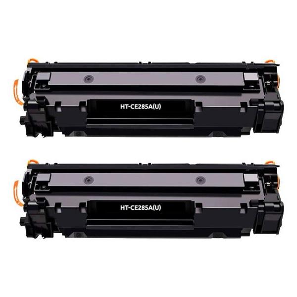 HP CE285A Negro Pack de 2 Cartuchos de Toner Genericos - Reemplaza 85A