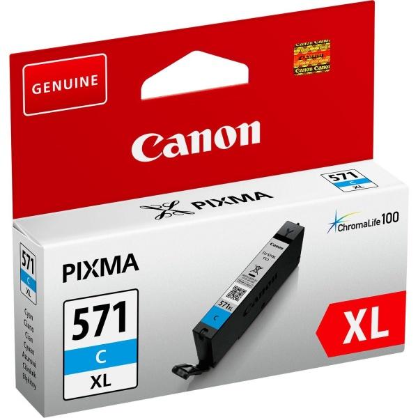 Original Canon CLI571XL Cyan Cartucho de Tinta - 0332C001