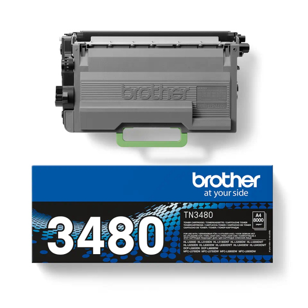 Cartucho de tóner Negro original Brother TN3480