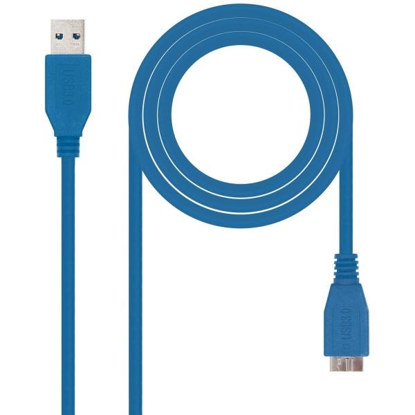 Nanocable Cable USB-A 3.0 Macho a Micro-USB 3.0 Macho 2m - Color Azul