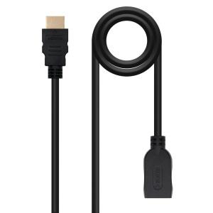 Nanocable Cable Prolongador HDMI v1.3b Macho a HDMI Hembra 3m - Color Negro
