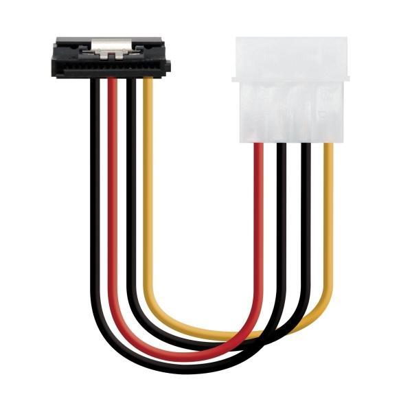 Nanocable Cable SATA Alimentacion Acodado con Anclajes 5.25