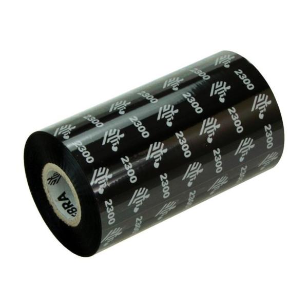 Zebra ZipShip 2300 Pack de 12 Cintas de Transferencia Termica Original - Cintas de Cera - Nucleo 12.7mm, Ancho 84mm, Longitud 74m