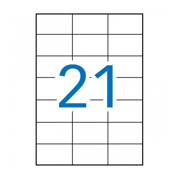 Apli Etiquetas Permanentes Blancas 70 x 42.4 mm - 100 Hojas - 01276