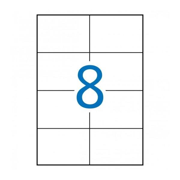 Apli Etiquetas Permanentes Blancas 105 x 74 mm - 100 Hojas - 01279