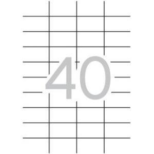 Apli Etiquetas Permanentes Blancas 52.5 x 29.7 mm - 100 Hojas - 01286