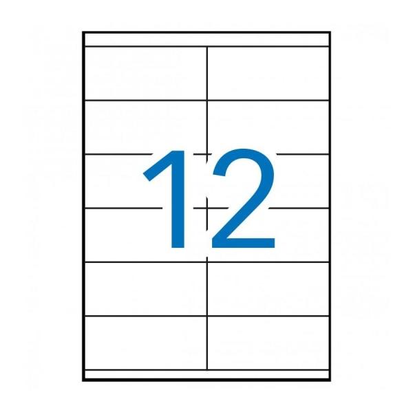 Apli Etiquetas Permanentes Blancas 105 x 48 mm - 100 Hojas - 01289