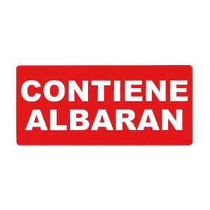 Apli Rollo de 200 Etiquetas Permanentes - Contiene Albaran - Color Rojo - 00295