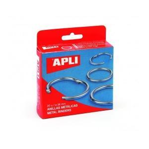 Apli Pack de 10 Anillas Metalicas Articuladas  Ø46 mm - 00455